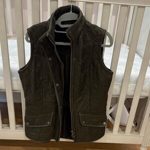 Barbour Dark Olive Quilted Vest